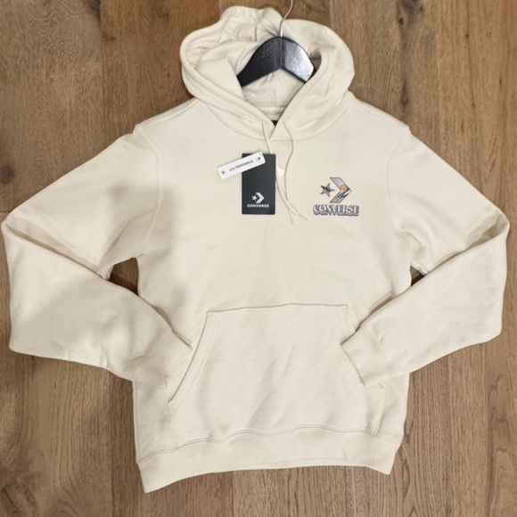 CONVERSE Outdoors Art Graphic Hoodie Off white small $65 - Picture 9 of 9